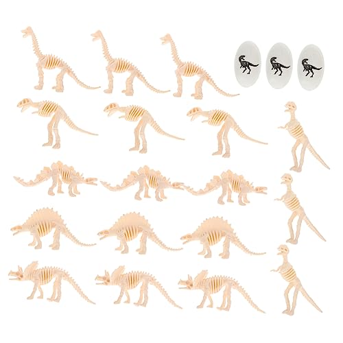 1 Satz Dinosaurier-modell Kuchen Topper Dinosaurier-skelett Skelettmodell Dinosaurierknochen Skelett Dekorationen Dinosaurier-ei-cupcake-topper Dinosaurierskelette Pvc Alasum von Alasum