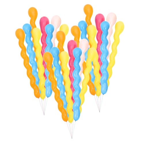 100St verdrehte Luftballons Partyballons Gedrehter Ballonsatz Schraubensatz Ballons Dekorationen para the wedding party hochzeitsparty Festival-Dekorationen lange Spiralballons Alasum von Alasum