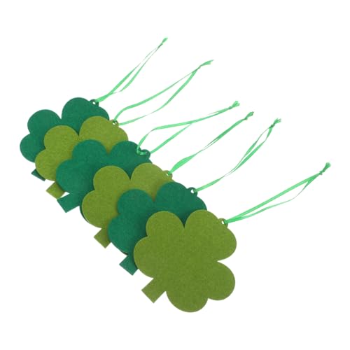 6 Stk Klee Dekoration Kleeblatt Konfetti Kleeblattgrünes Konfetti Grüne Ornamente Kleeblatt-keksdekorationen Kleeblatt Serviettenring Dekoration Des Heiligen Kumpels Irisch Gefühlt Alasum von Alasum