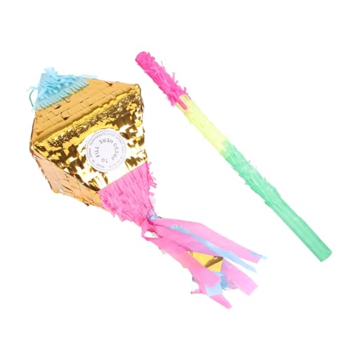 Alasum 1 Satz Diamant-piñata Pinata-spielzeug Für Kinder Lustige Kinderpiñata Pinata Für Erwachsene Piñata Süßes Spielzeug Pinata-süßigkeitsspielzeug Außendekorationen Papier Colorful von Alasum