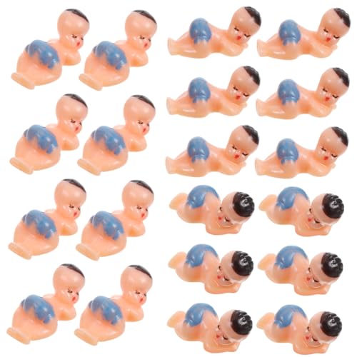 Alasum 1 Satz Partybedarf Puppenzubehör Wiedergeborene Kleinkindpuppen Babyspielzeug Miniaturpuppen Puppenhausfiguren Puppe Massenspielzeug Mini- Blue 60st von Alasum