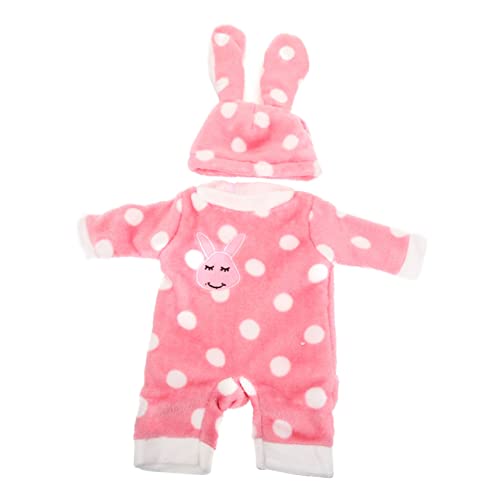 Alasum 1 Satz Puppenkleidung Kinderanzug Kleidung Für Wiedergeborene Babys Zartes Puppenkostüm Babyanzüge Wiedergeborene Kleinkindpuppen Puppen Schönes Puppenkostüm Rosa Stoff von Alasum