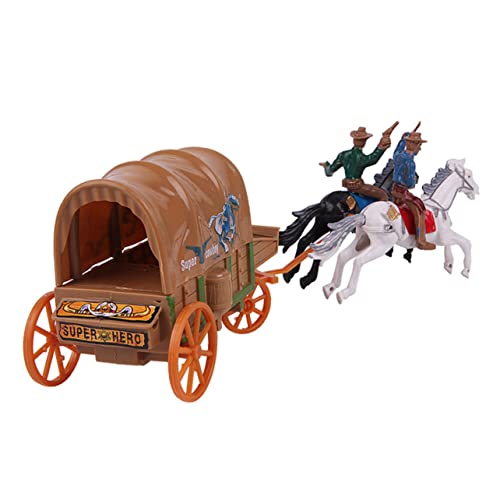 Alasum 1 Satz Western-Cowboy-Figur westliche Modelle Wildwestfiguren Reitfiguren Spielzeug Pferde sammlerstücke Horse Toy Tischdekorationen aus Sand menschliche Mikromodelle Plastik von Alasum