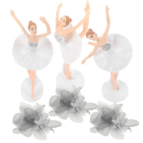 Alasum 1 Set 6 Stück Ballett Mädchen Ornamente Mädchen Dekoration Auto Cupcake Topper Hochzeitsdekorationen Für Zeremonie Feenfigur Kuchendekorationen Tänzerin Heimdekoration von Alasum