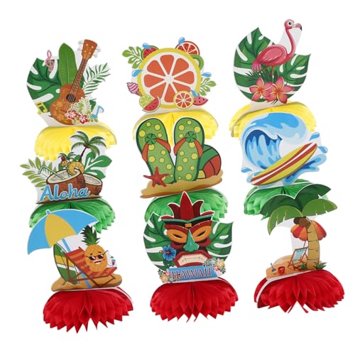 Alasum 1 Set Dekor 300 G Weißer Karton Tischdekoration Für Partys 28 G Latex Ballonpapier Ornamente Papier Hawaii Party Dekoration von Alasum