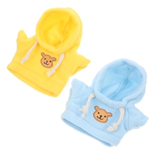 Alasum 10 STK Bärenkostüm puppenkleidung Puppen Kleidung Plüschtier Hoodie Kuscheltier Kleidung Bären-Outfits Plüschtiere Hose puppenaugen BH Hemd Bärenpuppenzubehör Bären-Hoodies Stoff von Alasum