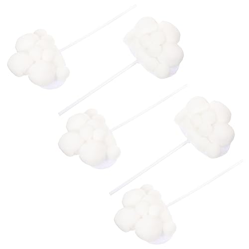 Alasum 10 Stk Geburtstagstorte Dekoration Mini-kuchen Geburtstagstorte Topper Wolken-cupcake-topper Cupcake-zahnstocher Geburtstagstorte Flagge Wolke Kuchen Dekor Geburtstagskuchen Weiß von Alasum