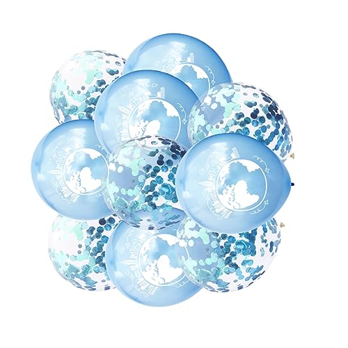 Alasum 10 Stück 12 kreative Luftballons Planetenballons Partyballons Dekorationen pastellfarbene Luftballons Salbei Ballons Ballonbogen-Kit Latexballons Partyzubehör Ballondekoration Blue von Alasum