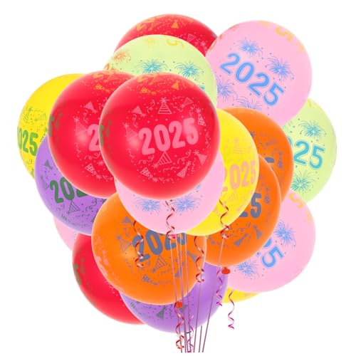 Alasum 100 Stück 12 Ballon Partydekorationen für das neue Jahr Partydekoration für das neue Jahr Neujahr Dekoration Festliche Dekoration Partygeschenke für das neue Jahr Emulsion von Alasum