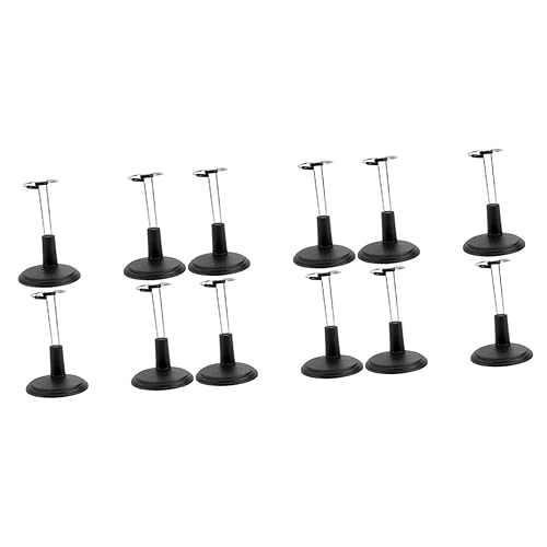 Alasum 12 STK Puppenständer schaufensterpuppe maneküre- Set actionfiguren Puppenhalterung spielzeugaufbewahrung Mikrospielzeug Mädchen Spielzeug Kleiderständer Zubehör Lagerregal Black von Alasum