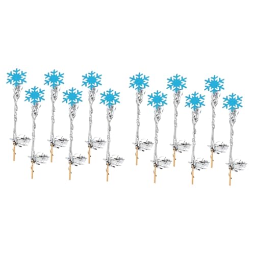 Alasum 12 Stk Zauberstab Der Regenfee Feenstab Hochzeitsfee Zauberstab Fee Schneeflocke Zauberstab Schneeflocken-sticks Zauberstab Der Schneeflockenfee Weihnachtsfee Stick Blue von Alasum