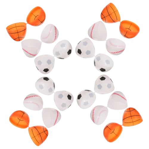 Alasum 12St Offenes Osterei Ostern Goodie Bag Füller sportliche Eier Ostern gefüllte Eier Osterleckereien plastikenten easter toy Ostern-Süßigkeiten-Aufbewahrungseier ostereier schachteln von Alasum