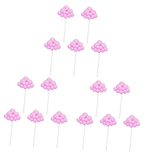 Alasum 15 Stk Geburtstagstorte Dekoration Geburtstagskuchen-picks Wolkenkuchen Cupcake-picks Für Die Brautparty Cupcake Topper Zum Geburtstag Cloud-dessert-picks Party-kuchen-picks Rosa von Alasum