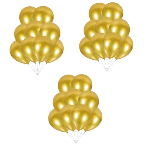 Alasum 150 Stk Ballon aus Metall Hochzeitsdekoration große luftballons hochzeitsdirndl Festivalballons Luftballons zur Babyparty Party-Latexballons Geburtstagsdekorationen Emulsion Golden von Alasum