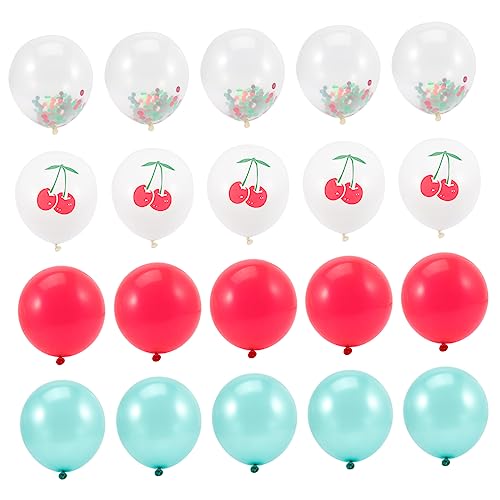 Alasum 20 Stk Fruchtballon Sommerschmuck Zitronenballons dekorativer Luftballon wasserballon Partyballons goldhochzeit luftballons Sommerparty-Dekoration Party-Ballon- Emulsion von Alasum