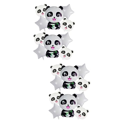 Alasum 20 Stk Panda Aluminiumfolienballon Party Folienballon -Kit Panda-Ballon Panda-Geburtstagsdekoration Pandas tierluftballone tier luftballons hochzei Cartoon-Ballon Partyballons von Alasum