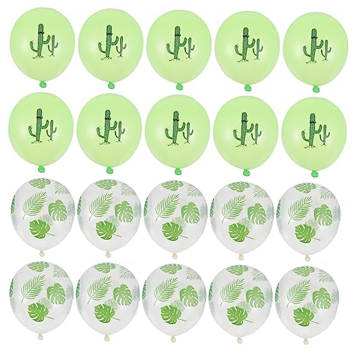 Alasum 20 Stk Schildkrötenblatt-Ballon Partyballons tropische Partydekorationen weihnachts luftballons weihnachtsballons ballonset Party-Latexballons Dekorative Luftballons Emulsion Green von Alasum