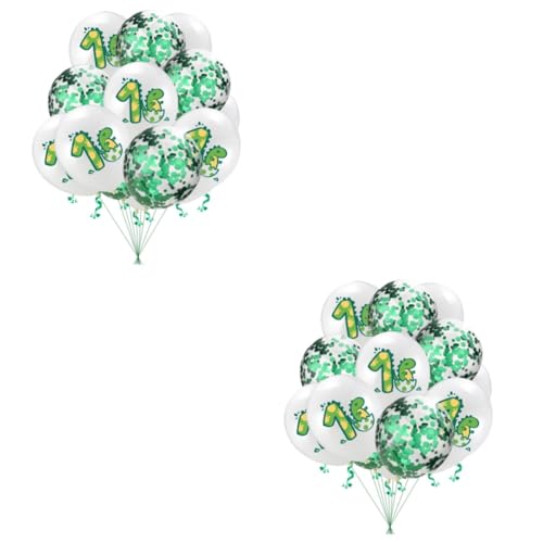 Alasum 20 Stück 12 Bausatz für Partyballons Kinder-Kits Zubehör für Partydekoration partyhüte kindergeburtstag partytüten kindergeburtstag balongas Latexballons Dinosaurier-Eierballons von Alasum