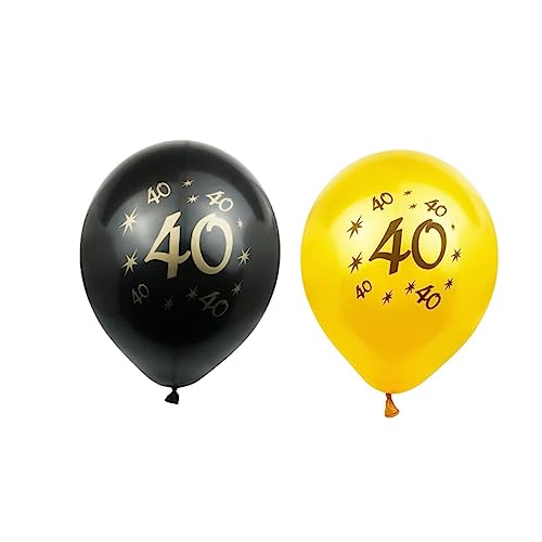 Alasum 20 Stück 40 Geburtstagsballon Digitale Luftballons 40 Ballonzahlen 40 Luftballons Brief-party-ballon Nummer 40 Ballons Partyzubehör Zum 40. Geburtstag Zahlenballon 40 Latexballons von Alasum