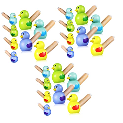 Alasum 24 Stk Pfeife Musikinstrumente Für Kinder Musikspielzeug Für Babys Vogel Figur Für Kinder Pfeift Kinderspielzeug Mini-spielzeug Neuheit Wassergrasmücke Spielzeuge Pvc von Alasum