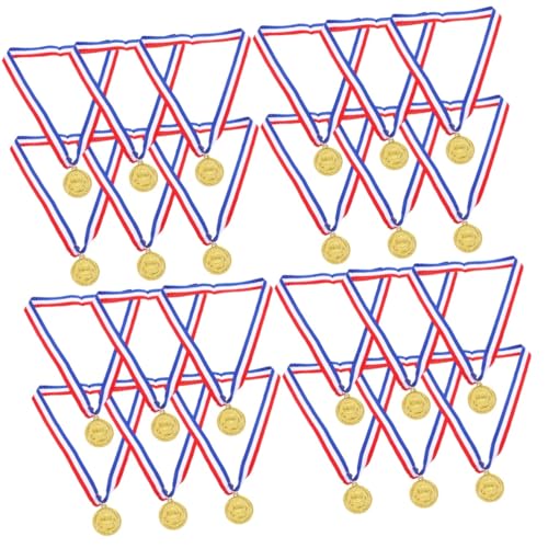 Alasum 24 Stk Spielzeug zum Aufhängen von Medaillen Kinder Wettbewerbs Medaillen Sport Medaillen -Verleihung Stil Siegermedaillen Wettbewerbsmedaille kleine Medaillen Zinklegierung von Alasum