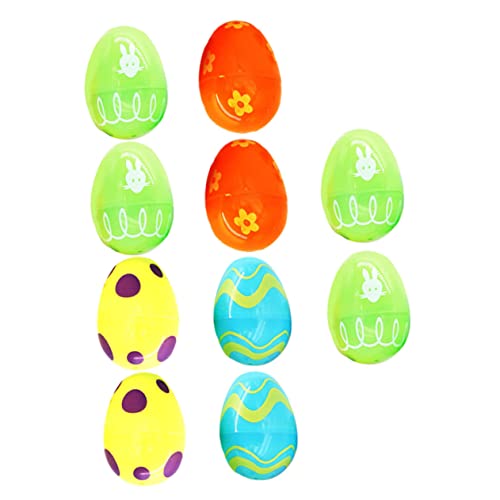 Alasum 24St offenes Ei ostereier easter egg decoration Easter ornaments Easter egg art Babyparty-Spiele bunte Ostereier dekorative ostereier Osterei-Verzierungen Plastik Colorful von Alasum