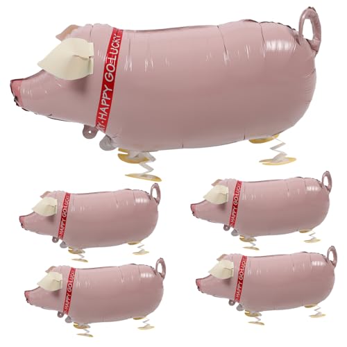 Alasum 25 Stk Ballon entzückende aufblasbare Spielzeuge Kinderspielzeug Haustierspielzeug spielzeug für kinder toys balongas Tiere aufblasbar Neuheit aufblasbar Aluminiumfolie Rosa von Alasum