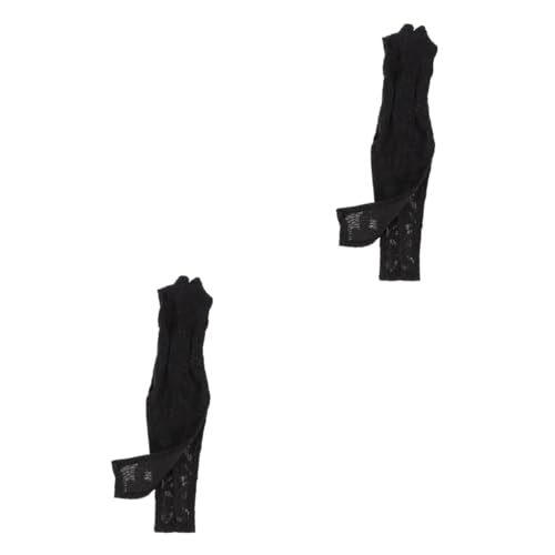 Alasum 2St Puppe Cheongsam Kleidung zarte Puppenkleidung zartes Puppenkostüm Mädchenpuppen puppenkleidung Set Puppen Kleidung schönes Puppenkostüm schönes Puppenkleid Stoff Black von Alasum