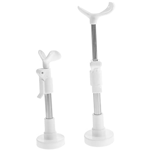 Alasum 2St Puppenständer Figure Stand puppenzubehör messestand Puppenaufsteller Modellständer Wickeltasche für Babypuppen Puppenkleidung Puppenhalterung Figurenständer Legierung Weiß von Alasum