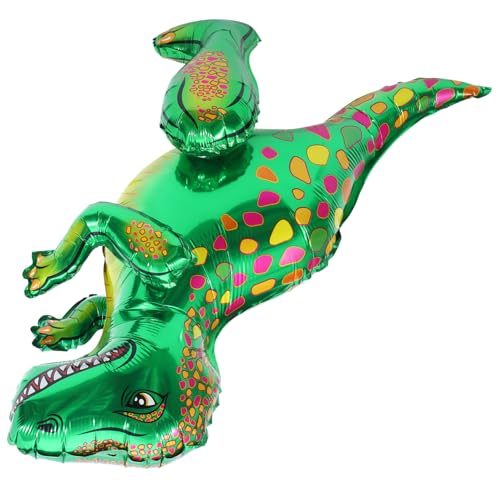 Alasum 2St Tyrannosaurus Rex-Ballon Ballonpumpe Dinosaurier-Party Ballonbogen ballonie kidsballonie dinozu Geburtstagsballons für Jungen Geburtstag Luftballons Aluminiumfolie Green von Alasum