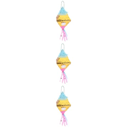 Alasum 3 Stk Piñata spaß the pleasure süssigkeiten jucarii pentru copii rave on Kind Pinata-Süßigkeitsspielzeug zum Vergnügen Rosa palo Pinata-Hit-Spielzeug Partygeschenk Papier Colorful von Alasum