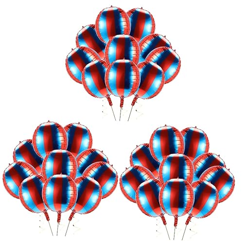 Alasum 30 Stk Runder Ballon Aus Aluminiumfolie Luftballons Zur Babyparty Luftballons Aus Aluminiumfolie Dekorationen Für Karnevals-mottopartys Folienballons Metallische Blaue Luftballons von Alasum