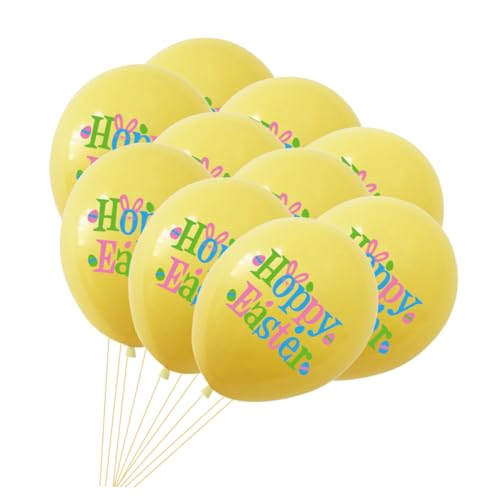 Alasum 30St Ballon wand polsterung celebrations feierstahl luftbalons party sachen balloon party decoration dekoration party Partydekoration Partyzubehör Partydeko Emulsion Yellow von Alasum