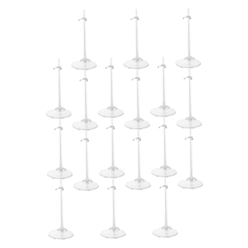 Alasum 36 STK Puppenständer Figure Stand puppenzubehör Figurenständer Puppenmodellständer Ständerhalter für Puppen Spielzeug Puppe Steht zur Anzeige Puppenhalteständer Plastik Transparent von Alasum