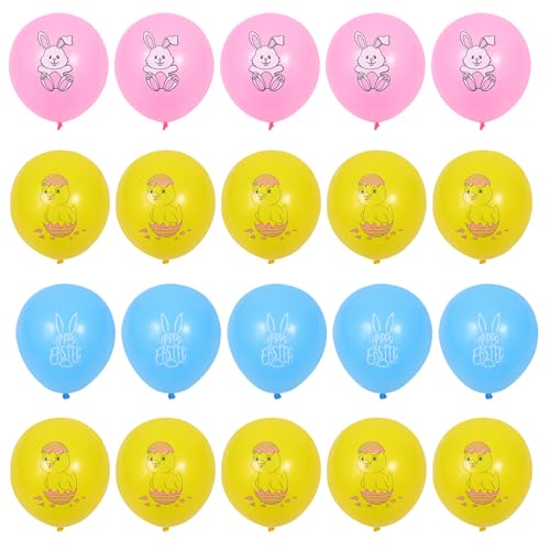 Alasum 36st Osterballons Osterszene Dekoration Luftballons Ballons Dekorieren Ballondekoration Ostern Latexballons Hasenballons Latexballons Zum Thema Ostern Partyballons Emulsion von Alasum