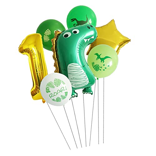 Alasum 3St Dinosaurier-Ballon dinozug dinosaurs party decoration balons Geburtstag Tierballon Ballons Dinosaurier zahlen luftballon Geburtstag Luftballons Layout-Zubehör Emulsion Golden von Alasum