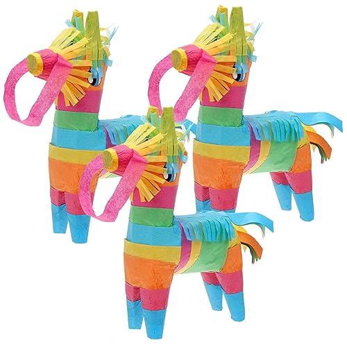 Alasum 3St Mexikanische Piñata mit Süßigkeiten gefülltes Spielzeug Geburtstagsfeier Piñata Mini-Piñatas wandverkleidung wand polsterung toy Pinata-Spielzeug buntes Piñata-Spielzeug Papier von Alasum