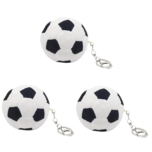 Alasum 3st Fußball Schlüsselanhänger Sportball Schlüsselanhänger Fußball-partygeschenke Fußball-valentinstag Fußball-schlüsselanhänger Fußball-charme-schlüsselanhänger Plüsch Pp-baumwolle von Alasum