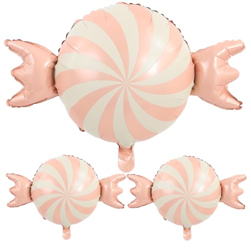 Alasum 3st Windrad-süßigkeitsballon Luftballons Geburtstagsdekoration Seifenblasenmaschine Schwimmbad Dinosaurier-party Pastellfarbene Luftballons Aufblasgerät Rose Gold Aluminiumfolie von Alasum