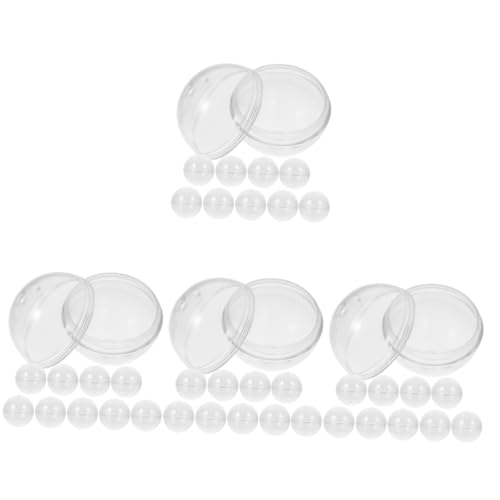 Alasum 40 Stk Gacha-Schale runde Kapseln Geschenkverpackungsball Kaugummis befüllbarer Ball geburtstagseinladungen Transparente Plastikkugeln sich drehender Spielzeugball leere Kugel von Alasum