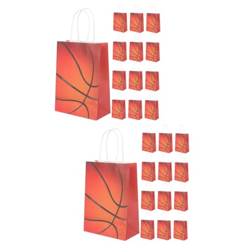 Alasum 48 Stk Basketball-partygeschenktüte Geschenktüten Basketball-partytaschen Taschen Zum Verpacken Von Geschenken Verpackungsbeutel Für Papiertüte Weißes Kraftpapier von Alasum