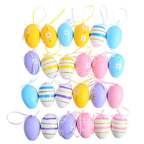 Alasum 48St Ostereier Eier aus Polystyrol Füllstoffe Ei Zu befüllbar easter teigroller ostern für geldgeschenke ostern Osterfest 0stergeschenke Ornament-Ei dekoratives Ei Plastik von Alasum