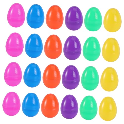 Alasum 48St Ostereier für kinderspielzeug easter egg ostergeschenk für teigroller ostern huevos befüllbar Eierschale kreative Ostern für die Osterparty Plastik von Alasum