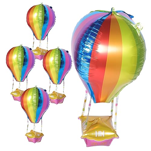 Alasum 5 Stück Geburtstagsballon Dekorkorb Geburtstagsdekorationen Gebläse Ballonständer Gelbe Luftballons Größer Happy Birthday Luftballons Disco Ballon Pastell Luftballons von Alasum