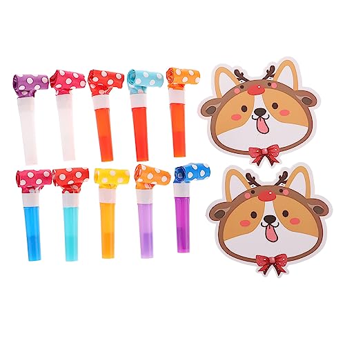 Alasum 50 Sätze Pfeife party mitgebsel kinder kinderparty mitgebsel fun toy Partykrachmacher für Kinder Geräuschemacher Musikalische Party-Blowouts Krachmacher Gebläse Krachmacher Plastik von Alasum