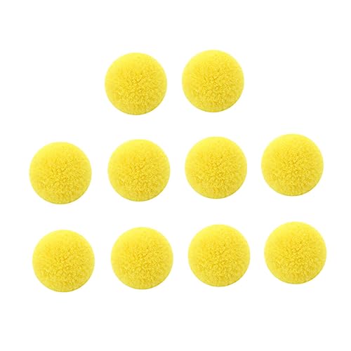 Alasum 50 Stück Manuelles DIY-Material Plüsch-Kugel-anhänger Plüschball Selber Machen DIY Kugelanhänger Yellow von Alasum