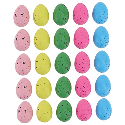 Alasum 50 Stück Ostereier Eierpulver Eierbecher für gekochte Eier plastikenten easter eggs ozdoby wielkanocne easter ostern kleines ei -Ei- Kunststoff Colorful von Alasum