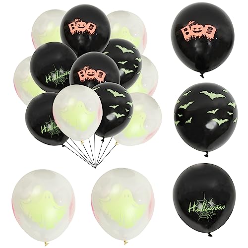 Alasum 500 Stk Halloween fluoreszierende Ballons Halloween-Party-Ballon Halloween-Geisterballons halloween luftballons halloween ballons dekorativer Luftballon Gastgeschenke Emulsion von Alasum