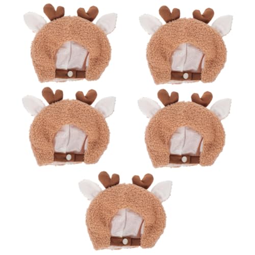 Alasum 5st Plüschpuppenhut Plüsch Puppenmütze Mini-Tops-Hut Partygeschenke Puppenzubehör Cartoon-puppenhut DIY Basteldekorationen Kleiner Puppenhut Plüschpuppenhüte Pp-Baumwolle von Alasum