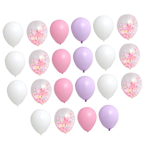 Alasum 6 Sätze à 22 Stück Ballonkucheneinsatz Geburtstagstorte Topper Cupcake-ballon-topper Hochzeitsballons Kuchendekorationen Ballon-kuchenspießer Hochzeits-cupcake-topper Kuchen Topper von Alasum